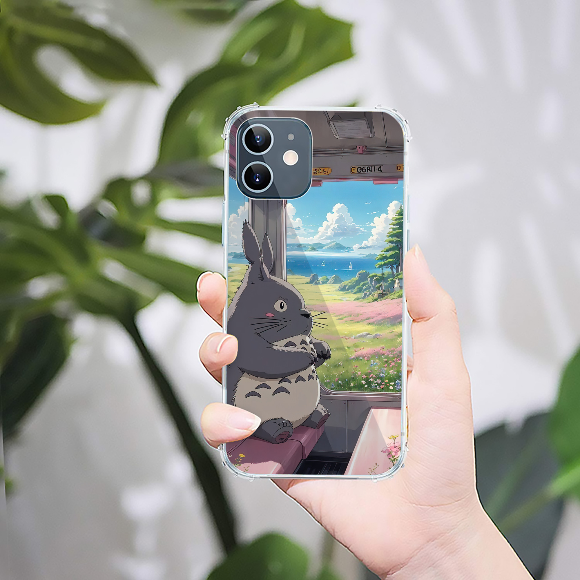 （画像用） となりのトトロ 草壁メイ 草壁サツキ My Neighbor Totoro Satsuki Kusakabe Mei Kusakabe 【iPhone 12シリーズ対応】透明スマホケース（クリアソフトケース）